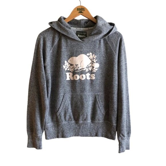 Roots Hoodie Size Small Grey Salt & Pepper Canada - Picture 2 of 14